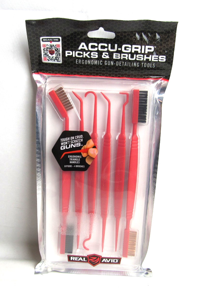 Real Avid Accu-Grip Picks & Brushes Ergonomic Gun-Detailing Tools NIP