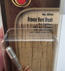 Thompson/Center ~ No. 9504 Bronze Bore Brush – .54 Caliber 10-32 Threads