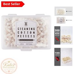 Effortless Gun Maintenance: 300 Wool Felt Cleaning Pellets for .22/.177 Calibers