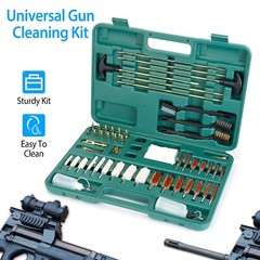 Universal Gun Cleaning Kit Clean Brushes Mops Muff Guard w/Case For Rifle Pistol
