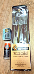 READ Vintage BEEMAN Hardwood & Brass Cleaning Rod Patches & Pellets for .177