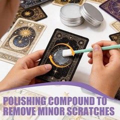 Trading Card Cleaning Kit Includes Polishing Paste and Spray for Surface Care