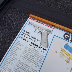 Vintage 1988-90 Glock 17 Gen 2 G17 Armorers Full Size Poster Original 33″x23.5″