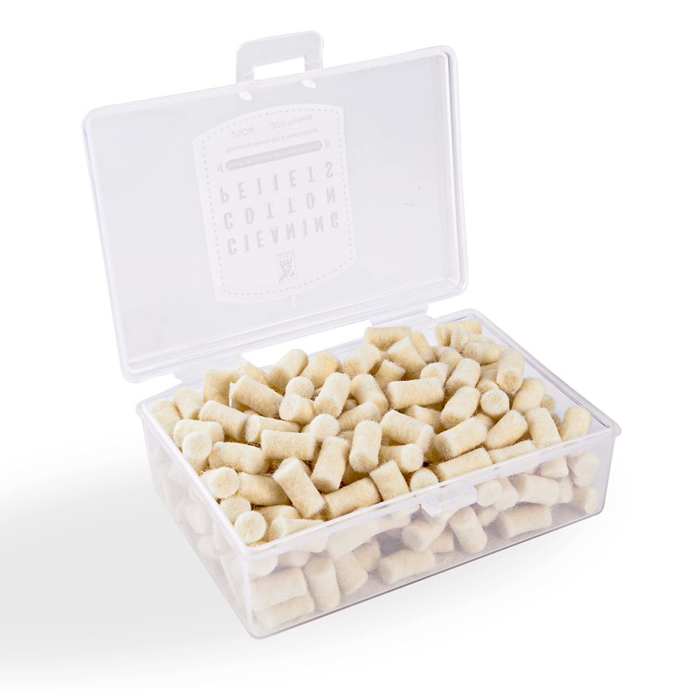 UOLENT Cleaning Cotton Wool Felt Pellets for .177 Caliber, white