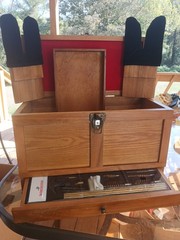 DAC GUN CLEANING STATION 15.75″ X 7.5″ X 10″ Composite Wood Cabinet W/Accessori