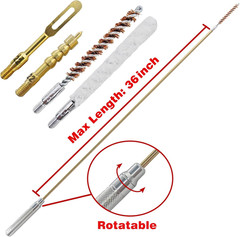 Gun Cleaning Kit for .22 .223Cal 5.56Mm .22LR Rifle Pistol Cleaning Kit with 30M