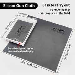 12” x 12” Lint-Free Silicon Gun Cleaning Cloth – Ultimate Cleaning Solution