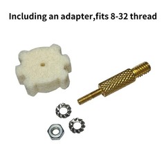 Tipfun .223/5.56 .300BLk Wool Star Chamber Cleaning Pads with Rod Fitting…