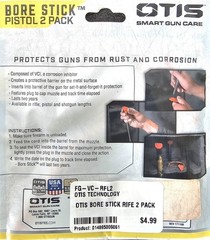 Otis Technologies Metal Defense Pistol Bore Stick 2 Pack FG-VC-PST2 (5 Packs)