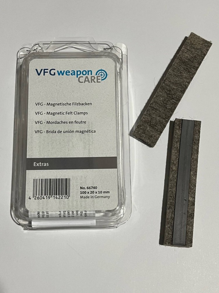 VFG WeaponCare Magnetic Felts Vise Clamps 100x20x10mm #66740