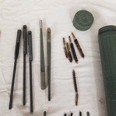 Long Barrel Cleaning Kit green Good Sectional multiple Rods Brushes military