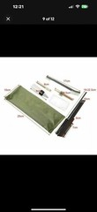 10 Piece .22 22LR .223 556 Rifle Gun Cleaning Kit Nylon Brush Cleaner with Pouch