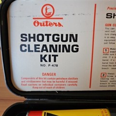 Vintage Gunsmith Cleaning Kit & All-Gauge Cleaning Rod Outers Gunslick Case Box