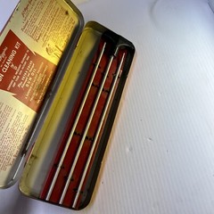 Vintage JC Higgins rifle Gun Cleaning Kit Sears Roebuck No. 2142 Red Case