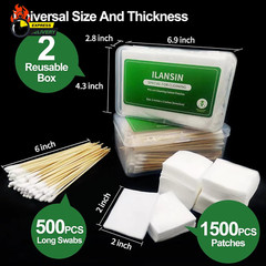 1700PCS Gun Cleaning Supplies—1500Pcs Gun Cleaning Patches +200PCS Gun Cleaning