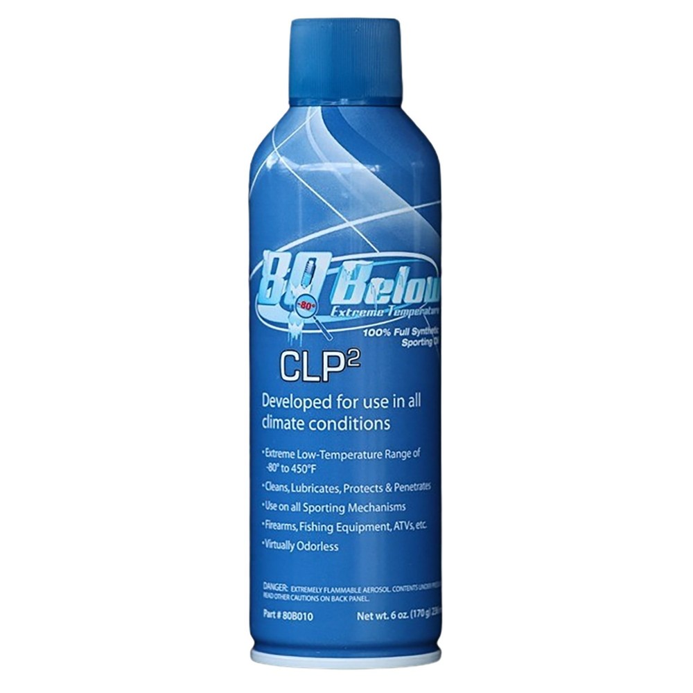 80 Below CLP2 Sub-Zero Temperatures Aerosol Lube, 12-Pack, 3oz Per Can #80B102