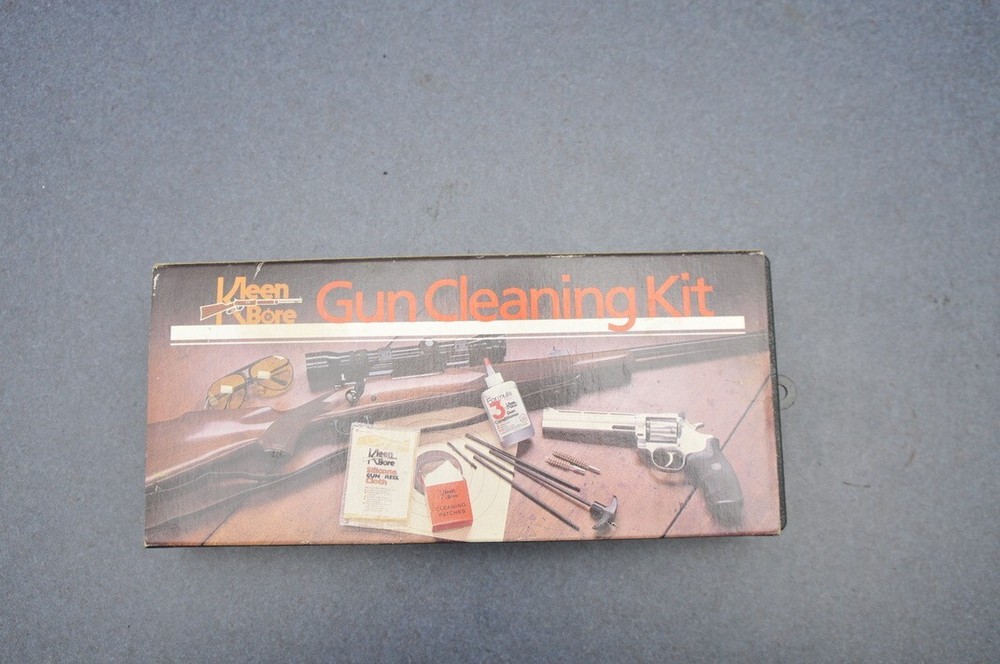 KleenBore UK213 Classic Universal Gun Cleaning Kit + Black Storage Box