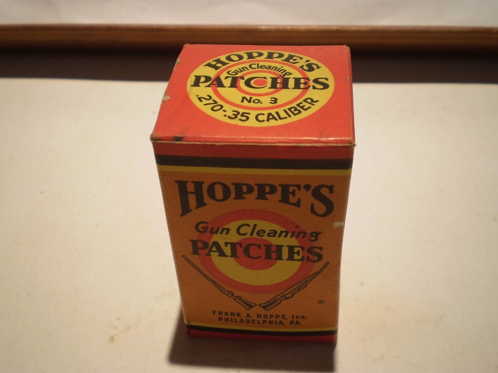 VTG MARBLES Gun Cleaning Patches No.872 270-35 Cal. Gauge (full box) Moosehead