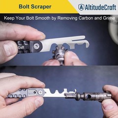 Versatile Carbon Cleaning Kit: Multi-Scraper, Hex Key & Pin Punch (4-Piece)