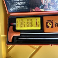 Vintage Hoppe’s No. 9 Gun Cleaning Kit-Orng Case Half Full Bottle Missing 1 Rod