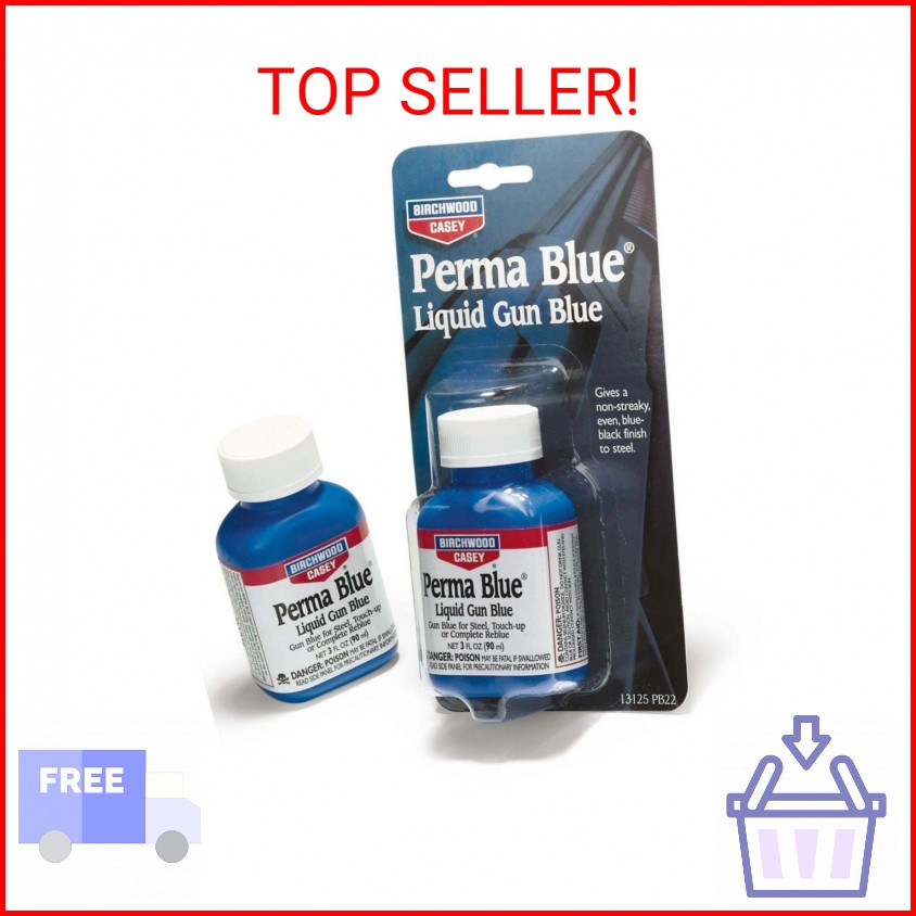 Birchwood Casey PERMA BLUE LIQUID Air Gun Shotgun Blueing 90ml [13125] Blue Rifl