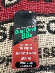 BB Gun BBs .177cal 1500-Count Air Venturi Dust Devil Mk2 Frangible