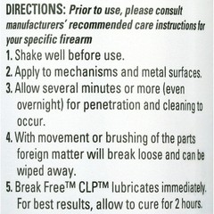 Break Free Clp Cleaner Lubricant And Preservative Gun Cleaner, Clp-2,
