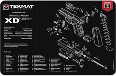 TekMat Springfield Armory XD Mod 2 17″x11″ Gun Cleaning Mat TEK-R17-XDMOD2