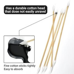500/1000 Cotton Swabs 6” Long Durable Lint-Free Tips for Gun Cleaning, Makeup &