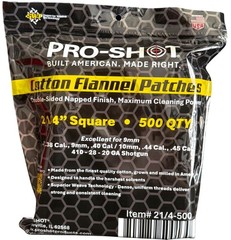 100% Cotton Gun Cleaning Patches – Lint-Free, Double-Napped, Absorbent, Solvent