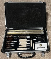 Game Winner Universal Jumbo Gun Cleaning Kit 33 Pieces Deluxe In Metal Case