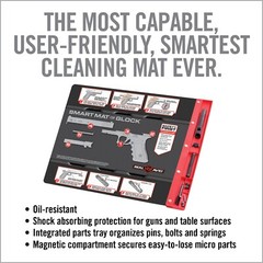 Real Avid Glock Cleaning Mat With Magnetic Parts Tray – 19”x 16” (AVGLOCKSM)