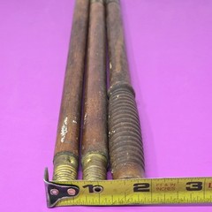 Antique Old Wood Brass Metal Shotgun Gun Cleaning Rod Tool
