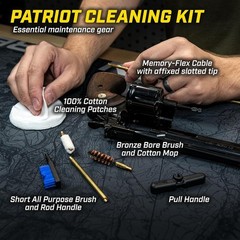 9mm Pistol Cleaning Kit with Memory-Flex Cable and Bronze Bore Brush