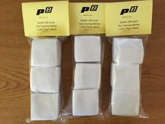 Gun / Rifle Cleaning Patches 1 3/4″ Cotton Flannel 100 Count – USA Seller