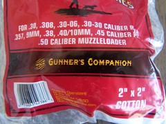 Outers Cleaning Patches .240-.280 Caliber 250Ct. & .30-50 Caliber 225 Ct.