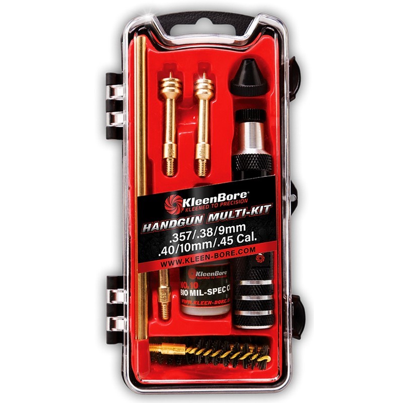 KleenBore HMK38-45 Handgun Multi-Kit for .38/.357/9mm/.40/10mm/.45 Cal