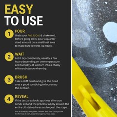 CHOMP! Concrete Oil Stain Remover: Pull It Out for Garage Floors & Driveways 128