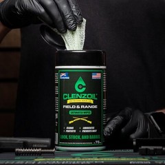 Clenzoil Field & Range Saturated Gun Oil Wipes | Multi-Purpose [ CLP]…