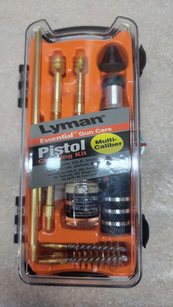 Lyman Essential Pistol Cleaning Kit, Multi Caliber.