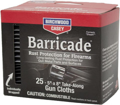 BIRCHWOOD CASEY Barricade Gun Rust Protection Take-Along Cloths | Convenient-Pac