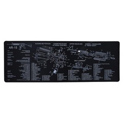 US 1 Pc Long Gun Cleaning Bench Mat 35”X12” w/ Parts List View Non-Slip