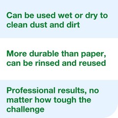 Tork Light Duty Cleaning Cloth Giant Roll, White W1, 1450 Count, Wet/Dry Use