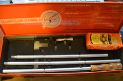 Vintage Marble’s Steel Gun Cleaning Kit Box- “Game Getter” Incomplete 14.5″x4.5″