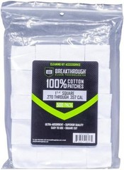 Breakthrough Clean Cotton Patches 1-3/4 In Square .270-.357 Cal 500 Pack