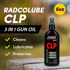 3-in-1 Gun Oil & Cleaner Spray, Military-Grade Lubricant for Firearms, 6 oz