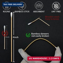 PINGMIC Gun Cleaning Supplies – Gun Cleaning Patches and Long Cotton Swabs Set,