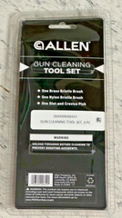 Gun Cleaning Tool Set, 1 BRASS & 1 NYLON BRISTLE BRUSCH, 1 SLOT & CREVICE PICK