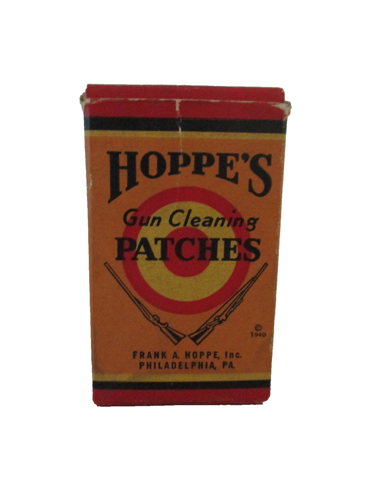 Vtg 1940’s Hoppe’s Gun Cleaning Patches No. 3 ~ .270-.35 Caliber ~ Looks Full