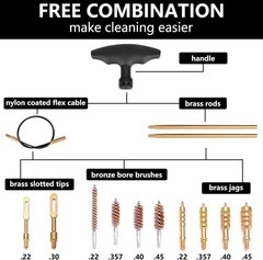 Universal Handgun Cleaning Kit .22,.357,.38,9Mm,.45 Caliber Pistol Cleaning Kit